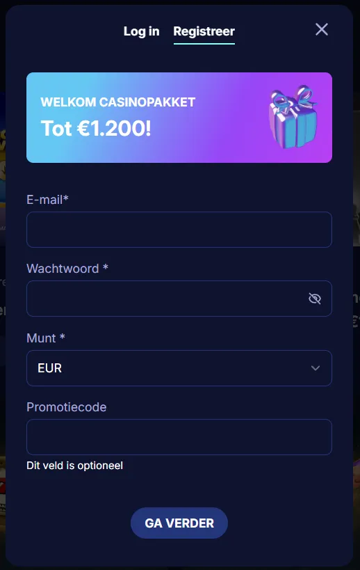 Registratie bij OrionsBet Casino – eenvoudig account aanmaken
